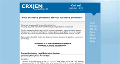 Desktop Screenshot of crxjemconsult.com