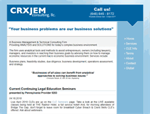 Tablet Screenshot of crxjemconsult.com